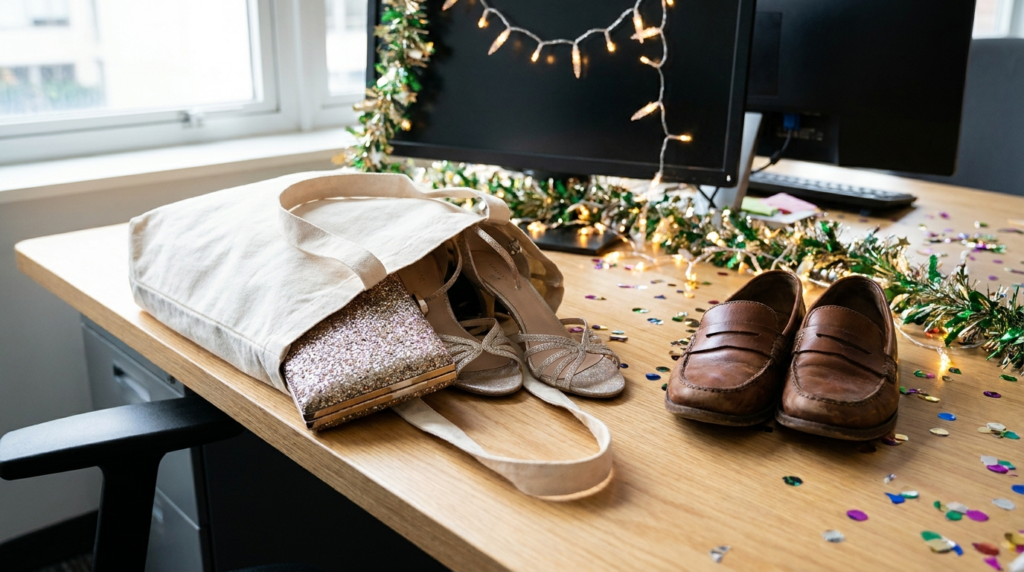 One pair or two pairs for office holiday party shoes