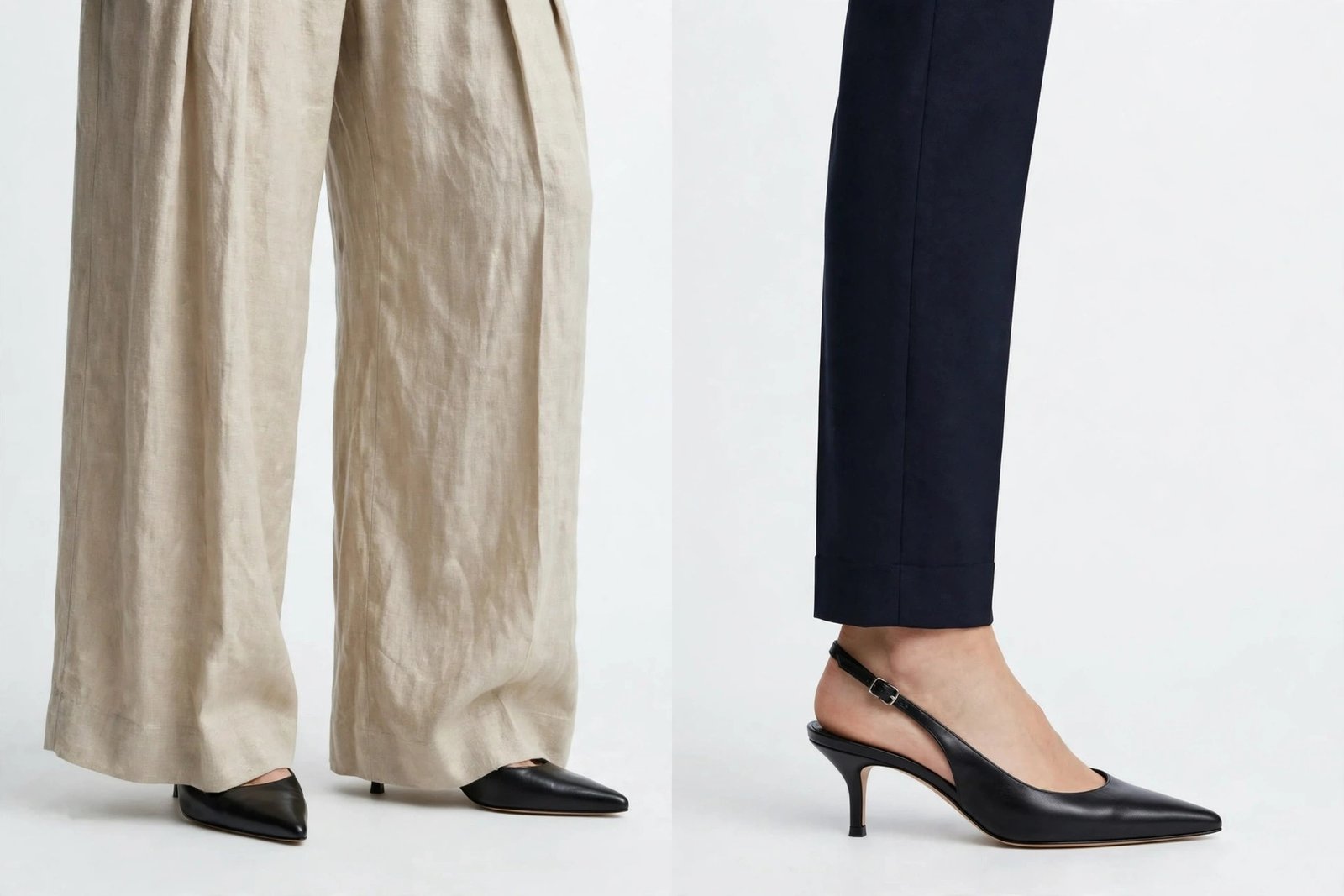 What not to pair with slingback kitten heels
